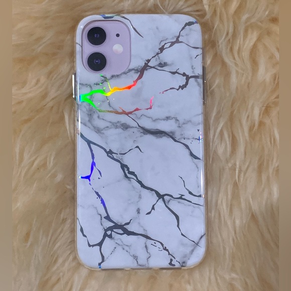 ONN Iridescent Marble Iphone 11/XR Case - Picture 5 of 8